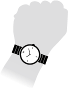 男性着用時 36mm