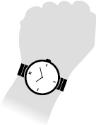 男性着用時 44mm