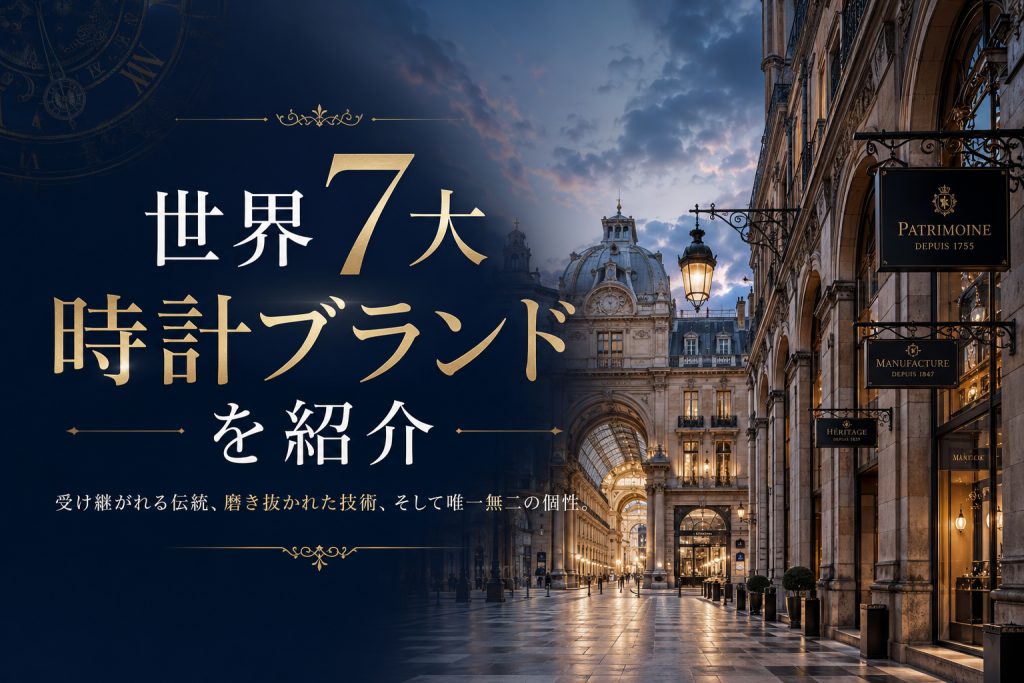 世界7大時計ブランドとは？世界5大時計との違いと各ブランドの魅力を解説