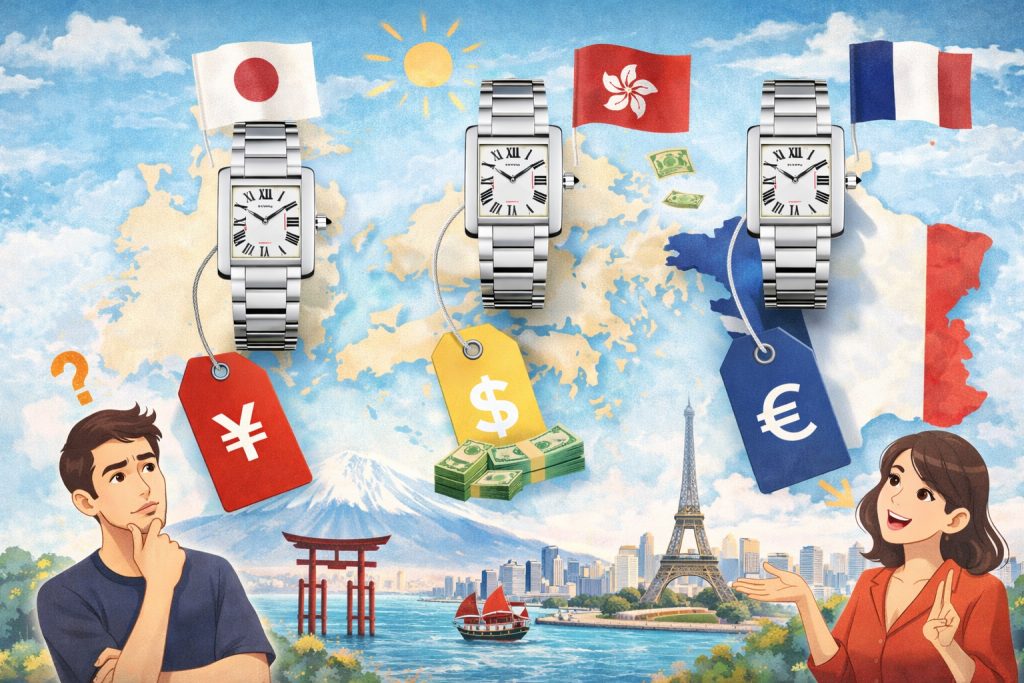 カルティエの時計はどこの国が安いのか|安く買う方法も紹介