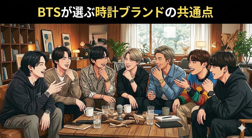 【2026再結成】BTS愛用腕時計＆アンバサダー特集 全メンバー完全網羅