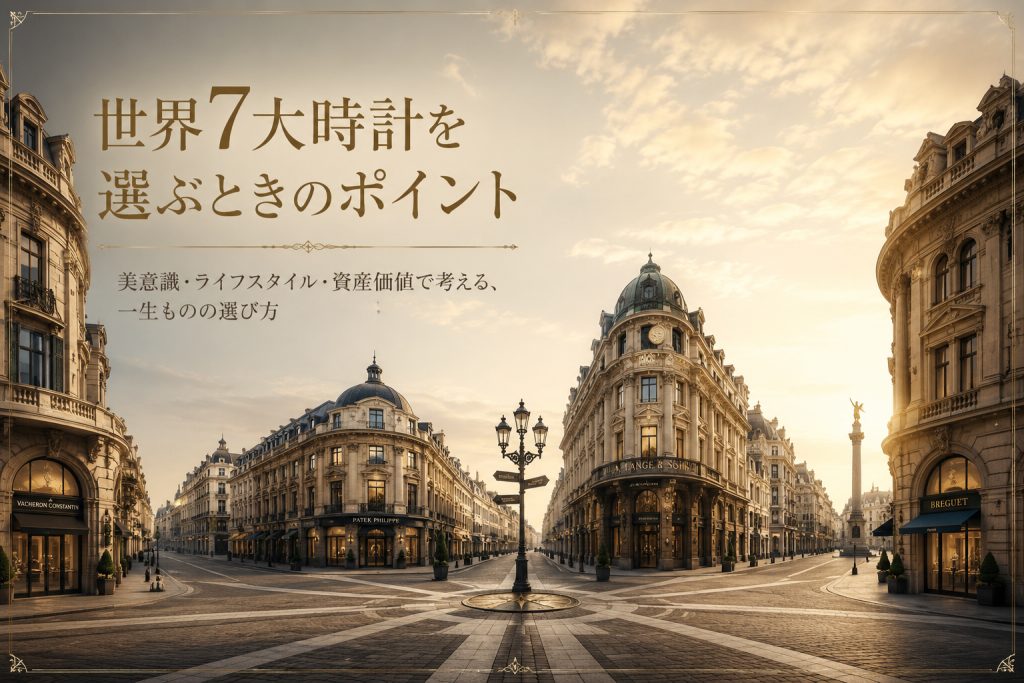 世界7大時計ブランドとは？世界5大時計との違いと各ブランドの魅力を解説