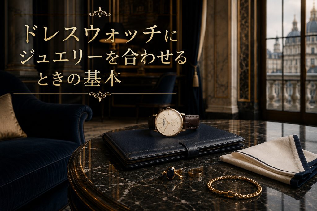 ドレスウォッチとジュエリーの合わせ方 大人の男性に似合うブランドと選び方