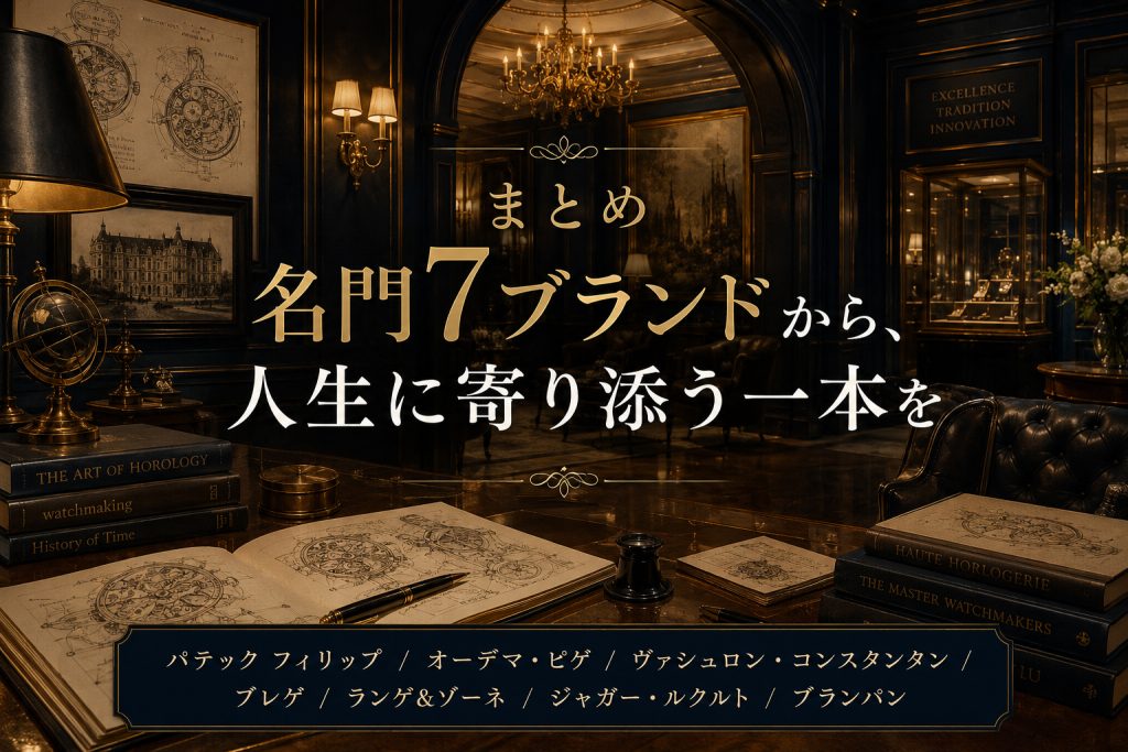 世界7大時計ブランドとは？世界5大時計との違いと各ブランドの魅力を解説