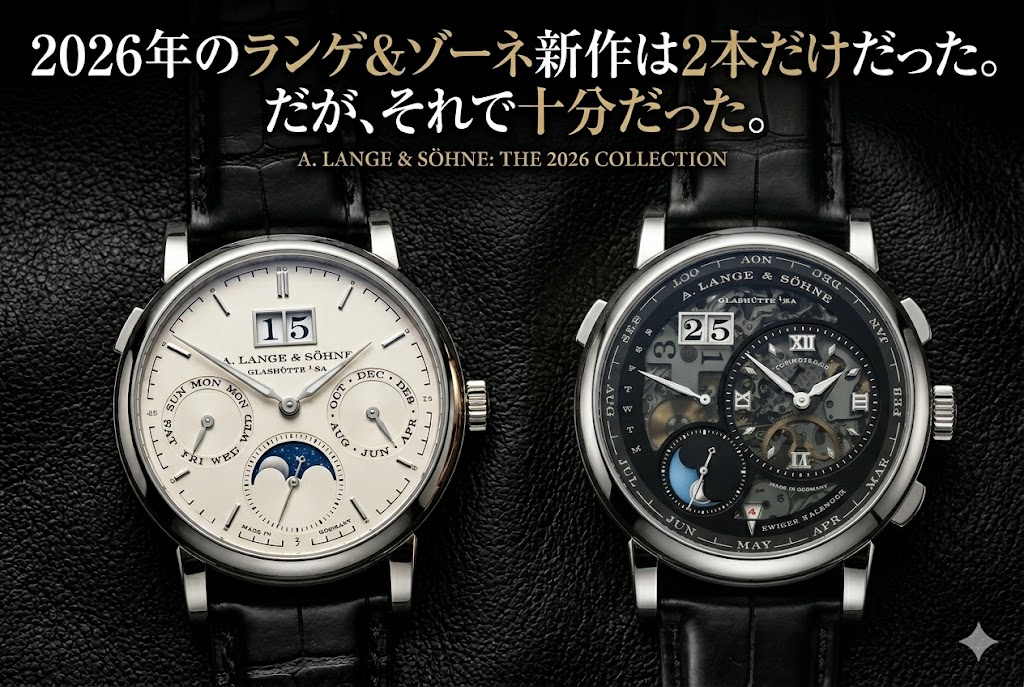 【2026年最新】ランゲ&ゾーネ新作まとめ 少数精鋭で見せたドイツ時計の本気