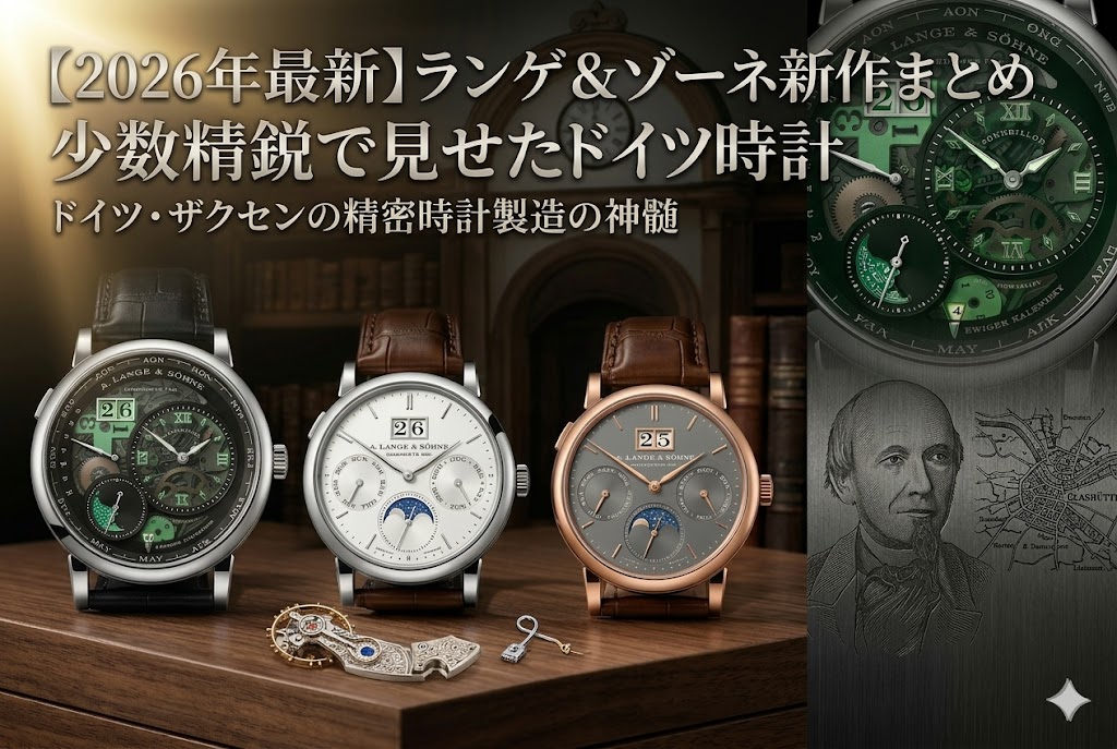【2026年最新】ランゲ&ゾーネ新作まとめ 少数精鋭で見せたドイツ時計の本気