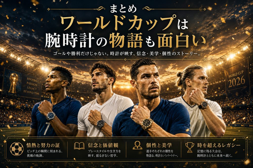 【2026年サッカーワールドカップ】スター選手と腕時計 メッシ、エムバペ、ロナウドたちが選ぶラグジュアリー