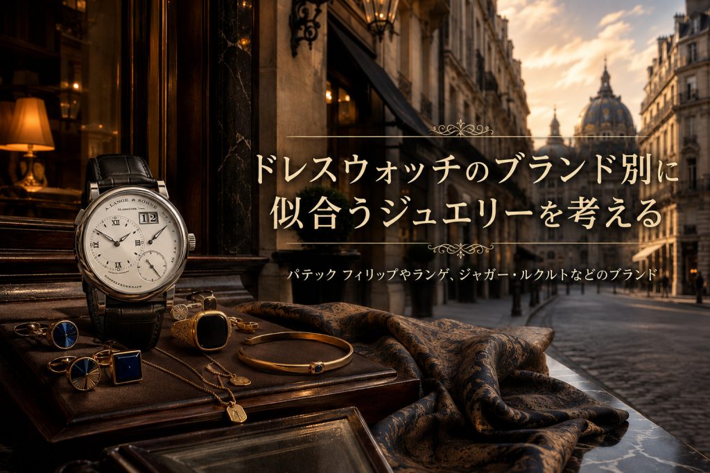 ドレスウォッチとジュエリーの合わせ方 大人の男性に似合うブランドと選び方