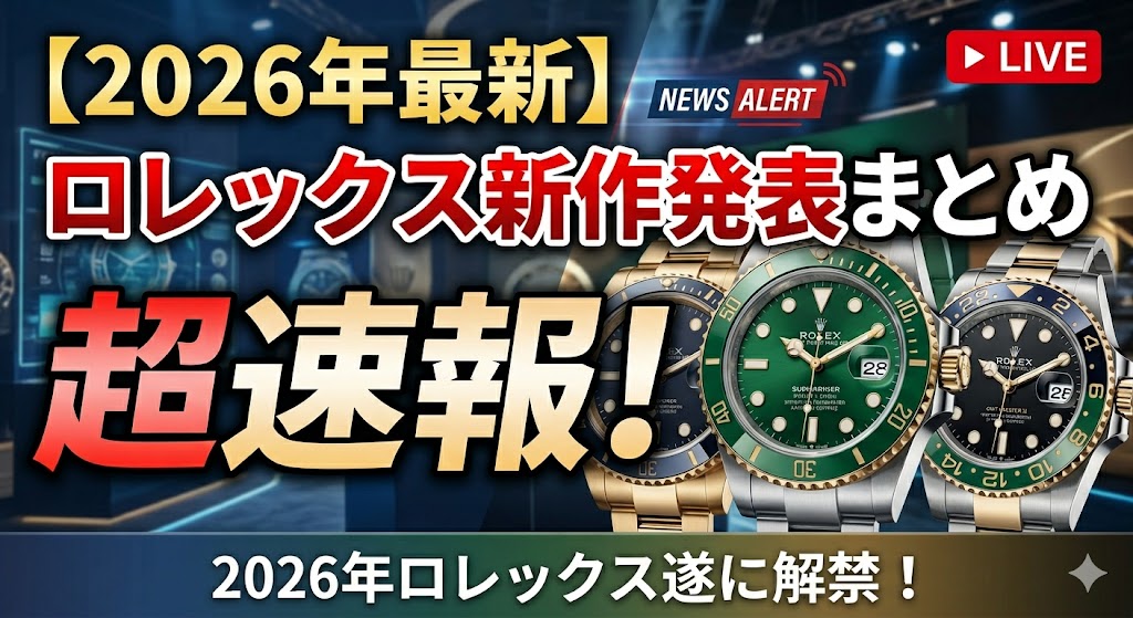 【2026年最新】ロレックス新作まとめ 100年の偉業と革新、その全貌とは?
