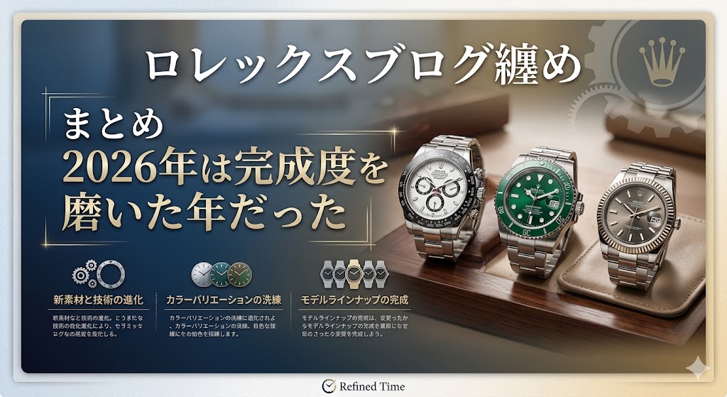 【2026年最新】ロレックス新作まとめ 100年の偉業と革新、その全貌とは?