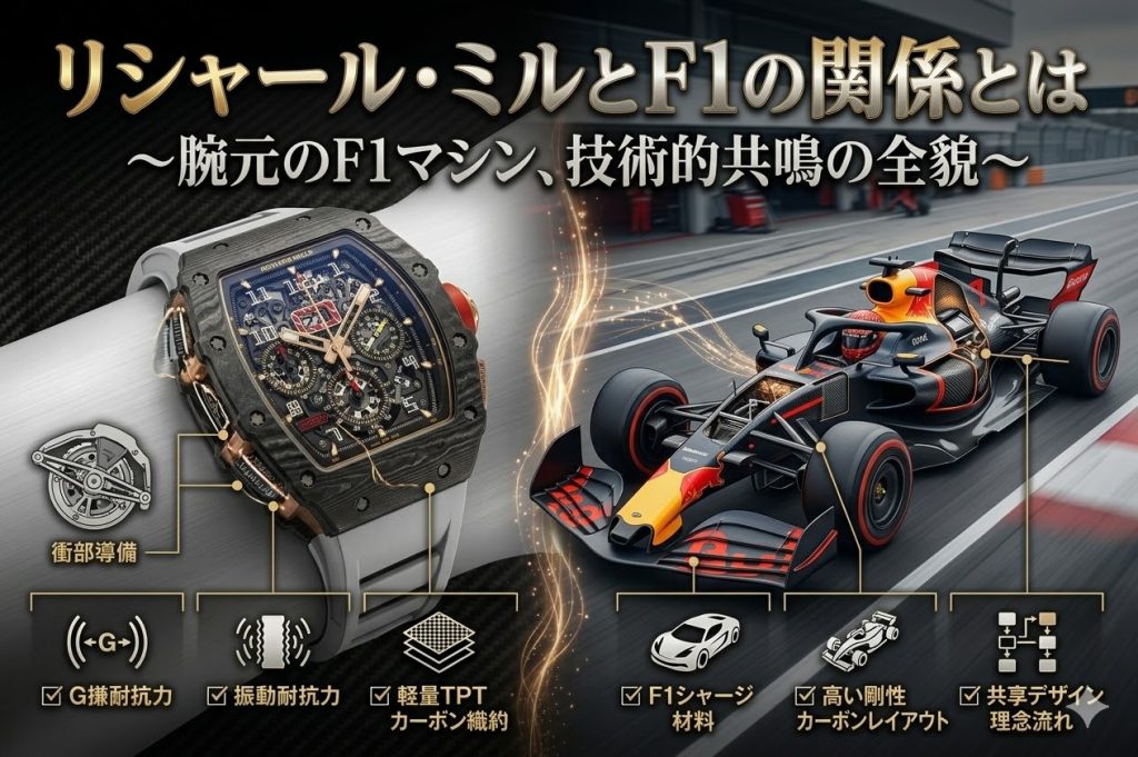 リシャールミルとF1の関係 なぜ数億円の時計が選ばれるのか？