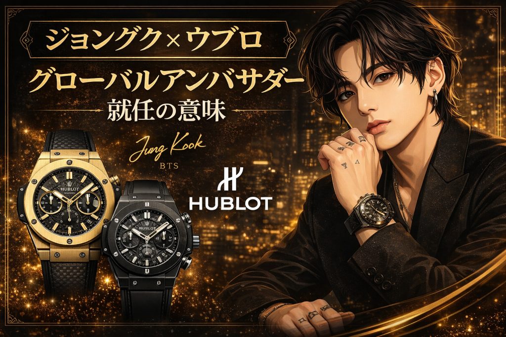 BTSジョングク(JUNGKOOK)の愛用腕時計とアンバサダー完全解説