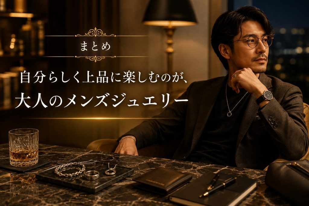 メンズジュエリーはダサい？30代・40代が失敗しない選び方