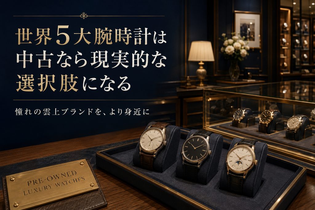 【世界5大腕時計】雲上ブランド5社の歴史・代表モデル・違いを専門家が解説