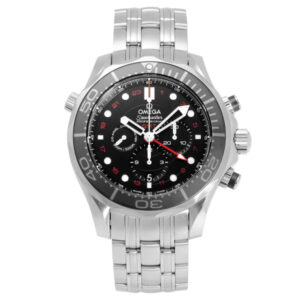 オメガ OMEGA シーマスター ダイバー 300M コーアクシャル クロノメーター GMT クロノグラフ 44MM 212.30.44.52.01.001 ブラック文字盤 新品 腕時計 メンズ — 商品画像